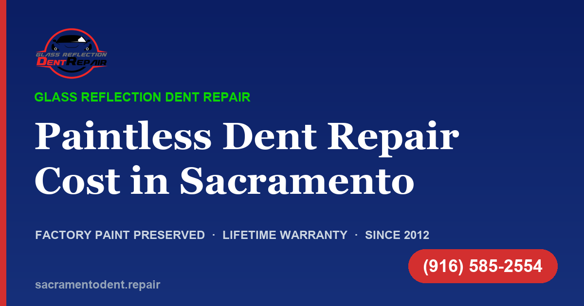 Paintless Dent Repair Cost in Sacramento — Honest 2026 Pricing Guide Paintless Dent Repair Cost in Sacramento — Glass Reflection Dent Repair
