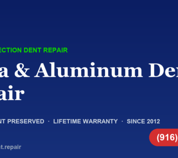 Tesla and Aluminum Dent Repair Sacramento — Glass Reflection Dent Repair