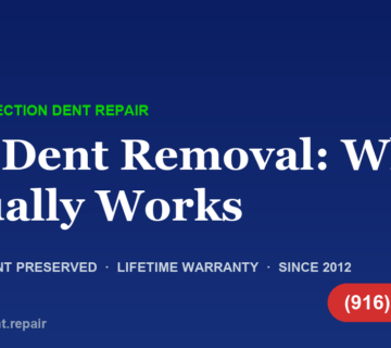 DIY Dent Removal What Works — Glass Reflection Dent Repair